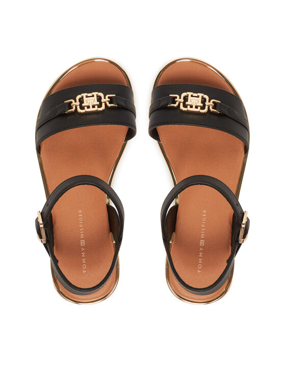 Tommy Hilfiger Sandále Tommy Hilfiger T3A2-33778-0326 M Čierna