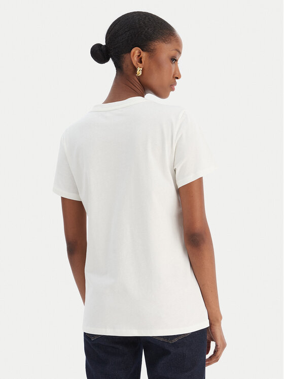 Liu Jo Sport Liu Jo Sport Camiseta TF5275 JS923 Écru Regular Fit