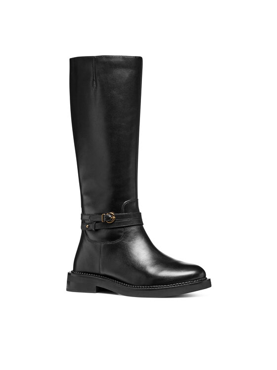 Geox Oficerki Geox D Serilda D56WYA 00043 C9999 Czarny