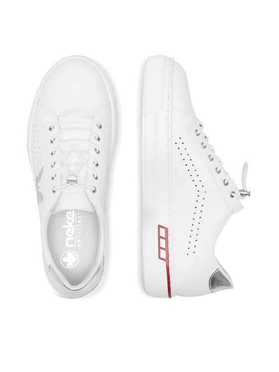 Rieker Sneakers Rieker L8857-80 Alb