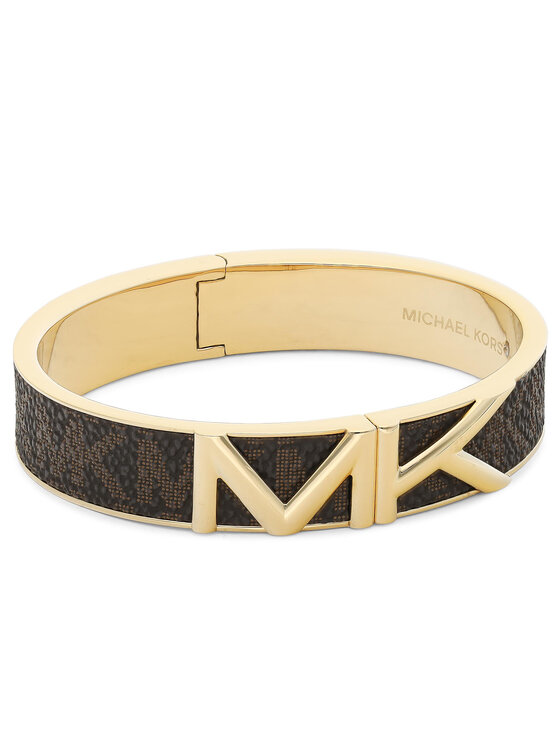 Michael Kors Apyrankė Michael Kors Mott Gold-Tone Logo Bangle MKJ7720710 Ruda