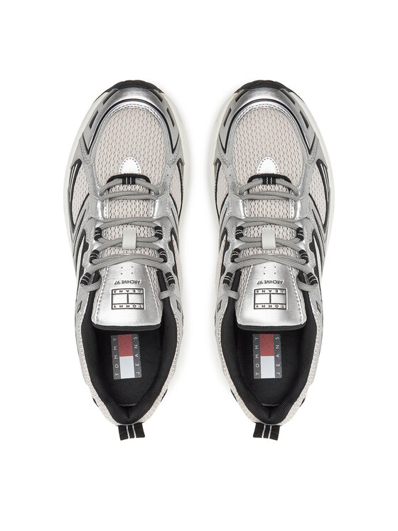 Tommy Jeans Sneakersy Tommy Jeans Archive'97 Metallic EM0EM01572 Czarny