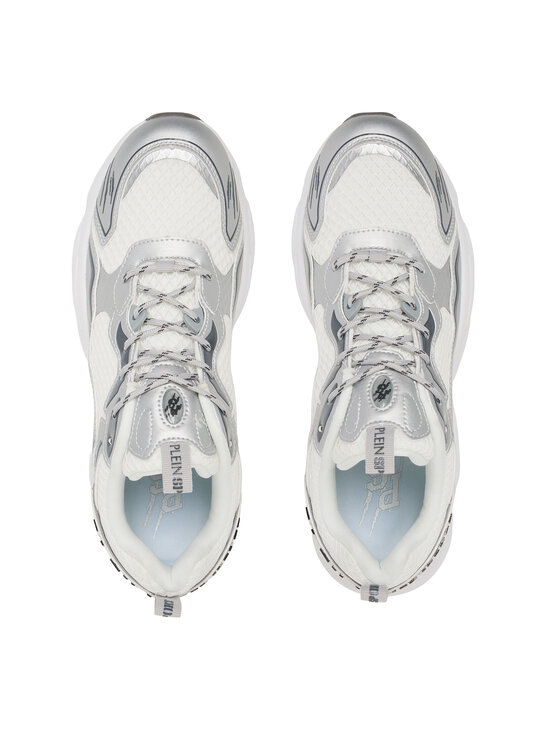 Plein Sport Sneakersy Plein Sport Track-King Mag FAES USC0843 STE003N Biela