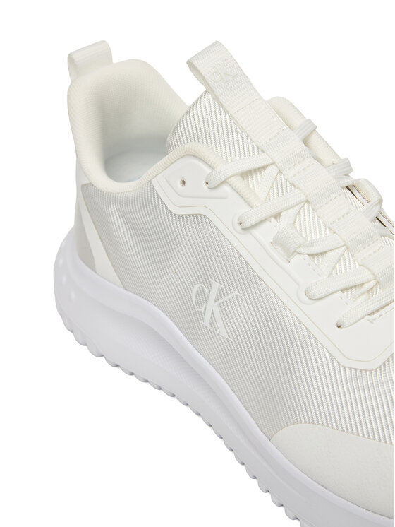 Calvin Klein Сникърси Calvin Klein Eva Runner Lace Up Mat Mix YM0YM01442 Бял