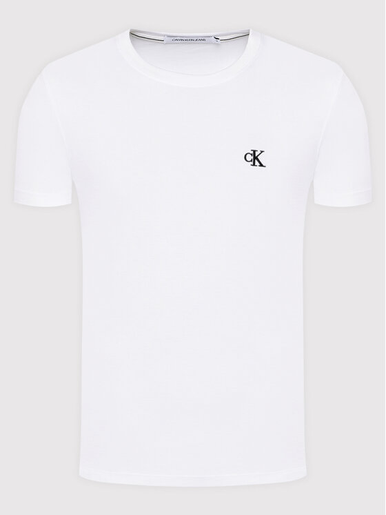 Calvin Klein Jeans Calvin Klein Jeans Camiseta Tee Shirt Essential J30J314544 Blanco Slim Fit