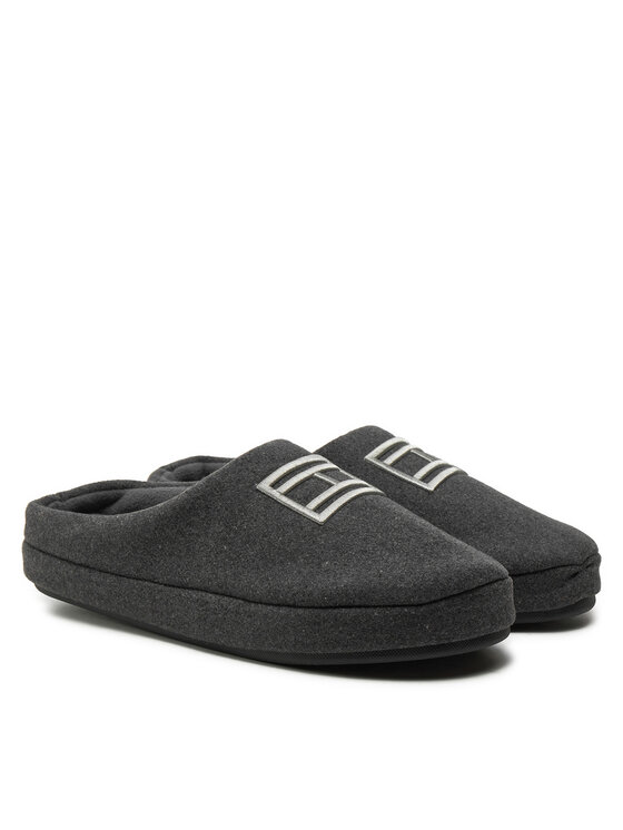 Tommy Hilfiger Papuče Tommy Hilfiger Flag Warm Felt House Shoe FM0FM05227 Tamnoplava