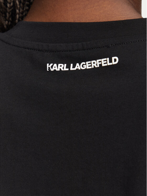 KARL LAGERFELD KARL LAGERFELD Camiseta B3W17065 Negro Regular Fit