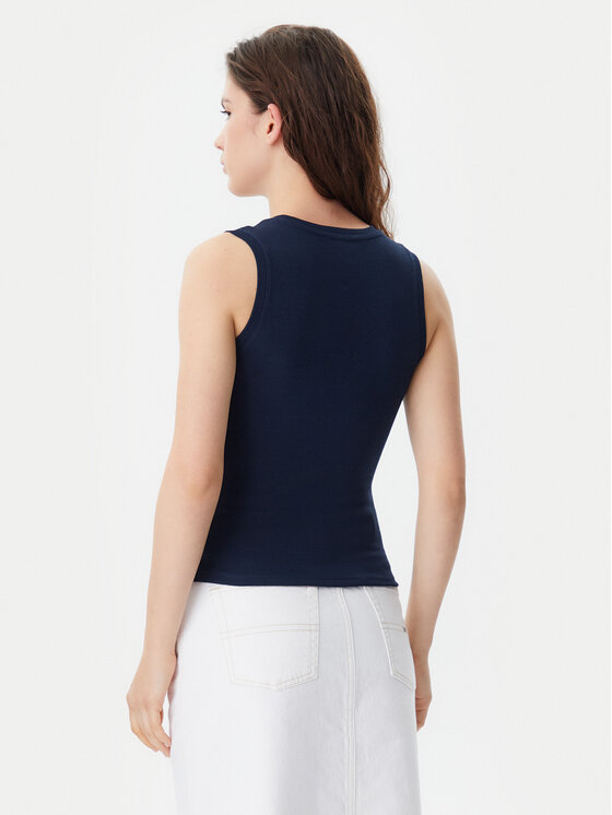 Tommy Jeans Tommy Jeans Felső Essential DW0DW20673 Sötétkék Slim Fit