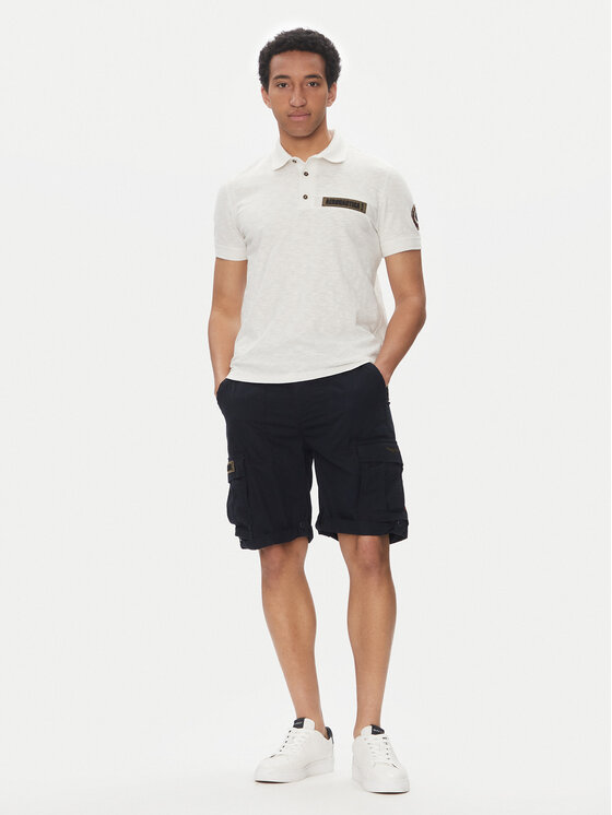 Aeronautica Militare Aeronautica Militare Polo marškinėliai 251PO1865J680 Balta Regular Fit