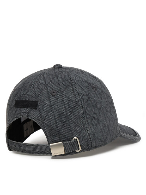 Calvin Klein Kapa s šiltom Calvin Klein Denim Emblem Burnout LV04D5048G Siva