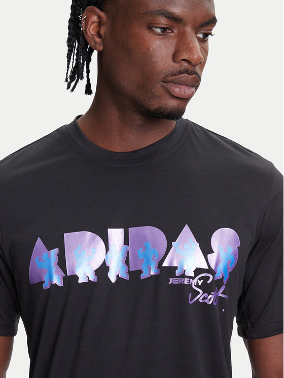 adidas adidas Футболка Jeremy Scott JL7620 Чорний Regular Fit