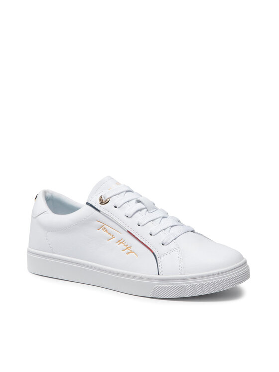 Tommy Hilfiger Zapatillas Tommy Hilfiger Signature Sneaker FW0FW05910 Blanco