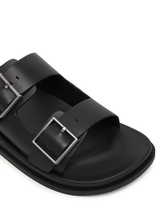 Calvin Klein Natikače Calvin Klein City Sandal Buckle Lth HW0HW02885 Crna