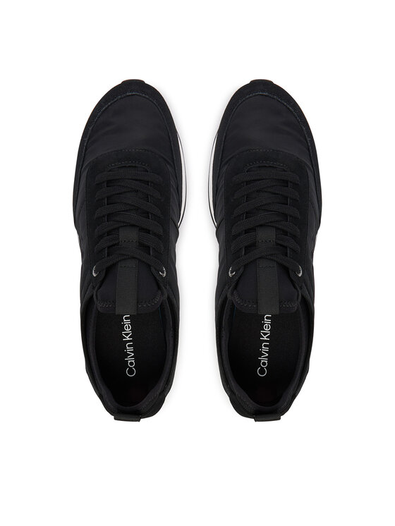 Calvin Klein Jeans Sneakers Calvin Klein Jeans Retro Runner Sock Laceup Mix YM0YM01414 Negru