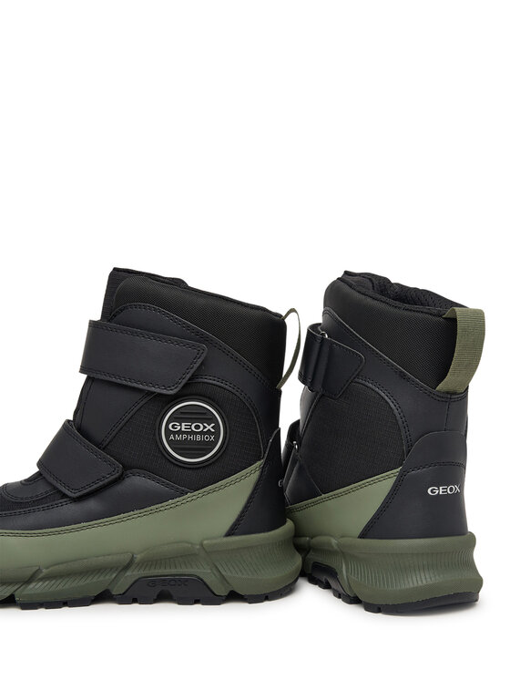 Geox Šnurovacia obuv Geox J Flexyper Plus Boy B Abx J66LCG 0FU54 C0033 S Tmavo zelená