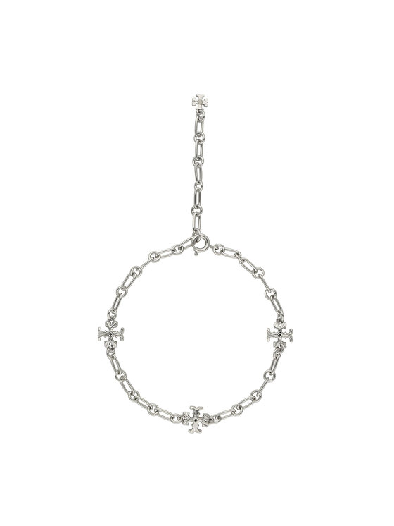 Tory Burch Bracciale Tory Burch Roxanne Chain Delicate Bracelet 84969 Argento