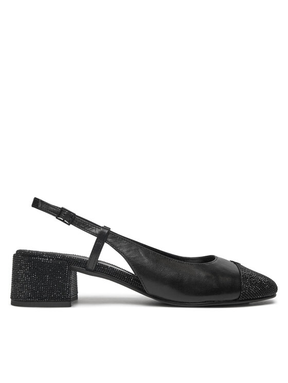 Tory Burch Туфлі Tory Burch Cap-Toe Pave Singback Pump 160256 Чорний