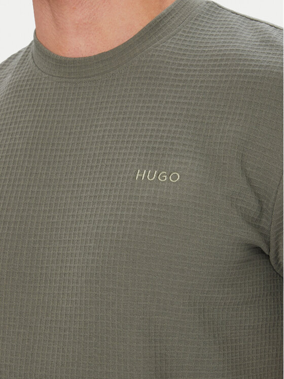 HUGO HUGO Camiseta Austin 50532011 Verde oscuro Regular Fit