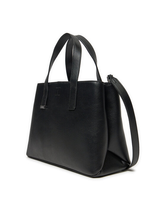 Calvin Klein Geantă Calvin Klein Ck Plaque Small Tote K60K612781 Negru