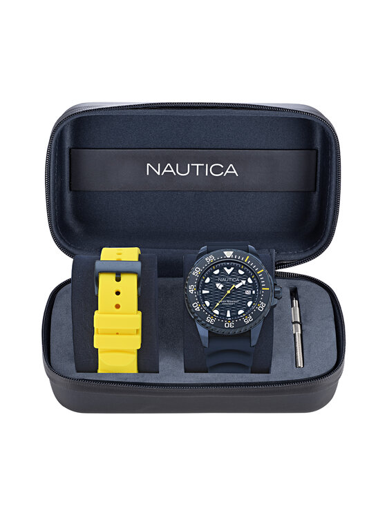 Nautica Часовник Nautica Sporty SET NAPSDS506 Тъмносин