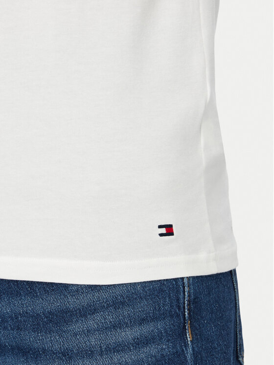 Tommy Hilfiger Tommy Hilfiger Conjunto de camisetas UM0UM03933 Blanco Slim Fit
