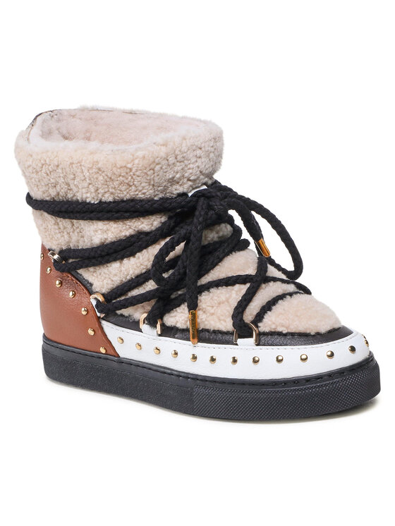 Inuikii Cizme de zăpadă Inuikii Curly Rock Wedge 70103-076 Bej