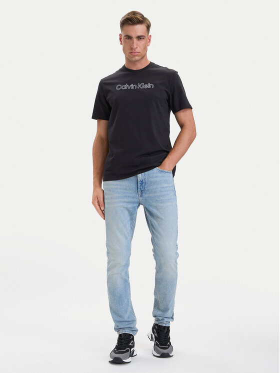 Calvin Klein Calvin Klein Camiseta 30s Logo Graphic LV04LH800G Negro Regular Fit