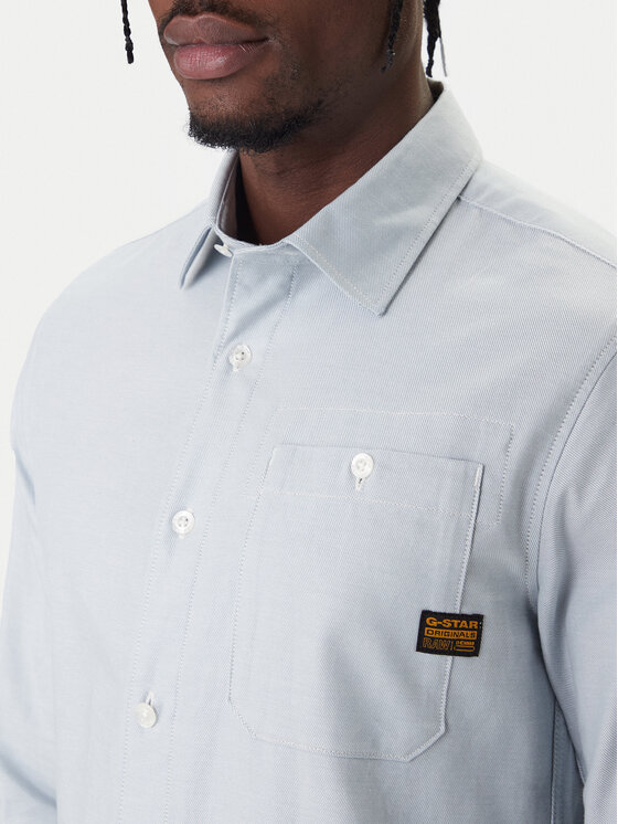 G-STAR G-Star Raw Srajca Bristum 2.0 D23553 E071 Svetlo modra Slim Fit
