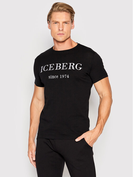 Iceberg Iceberg T-shirt 22II1P0F0146301 Crna Regular Fit