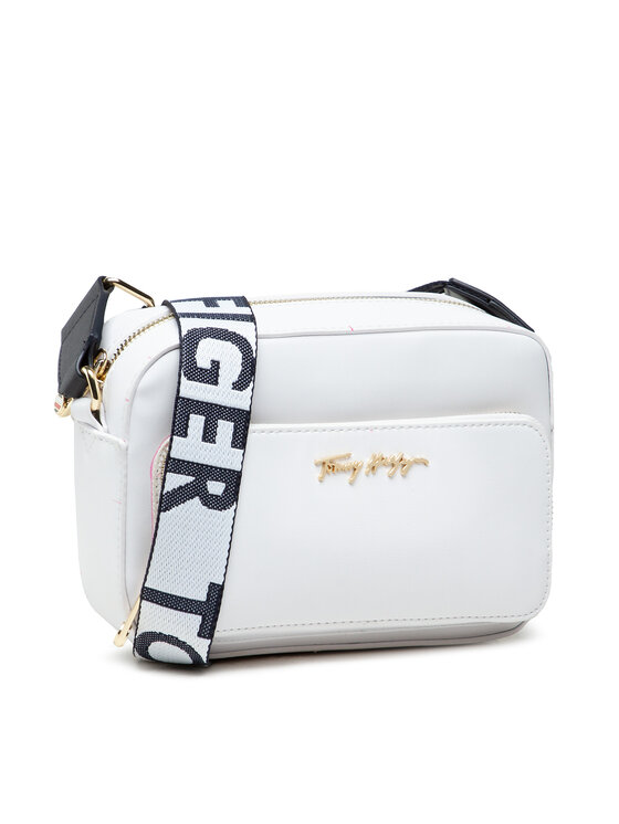 Tommy Hilfiger Borsetta Tommy Hilfiger Iconic Tommy Camera Bag Sg AW0AW12207 Bianco