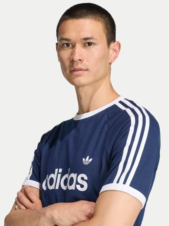 adidas adidas Camiseta 3-Stripes Ringer KF0419 Azul marino Slim Fit