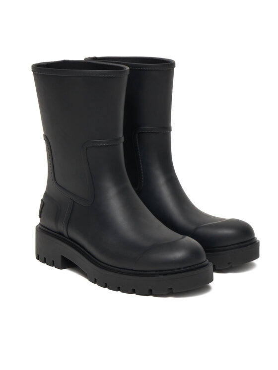 Calvin Klein Jeans Holínky Calvin Klein Jeans Mid Rainboot YW0YW02004 Černá