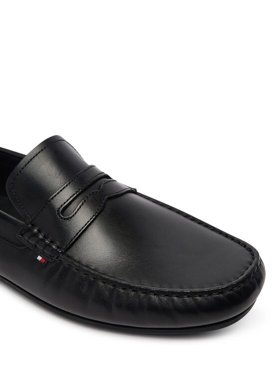 Tommy Hilfiger Mocassini Tommy Hilfiger Core Hilfiger Leather Driver FM0FM05790 Nero