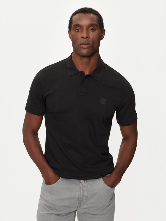 BOSS Boss Поло Passenger 50507803 Чорний Slim Fit