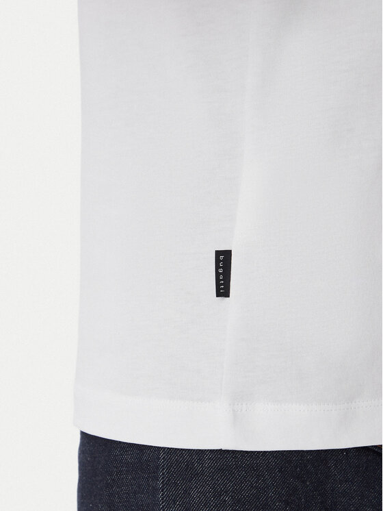 Bugatti Bugatti Camiseta 8350-25048F Blanco Regular Fit