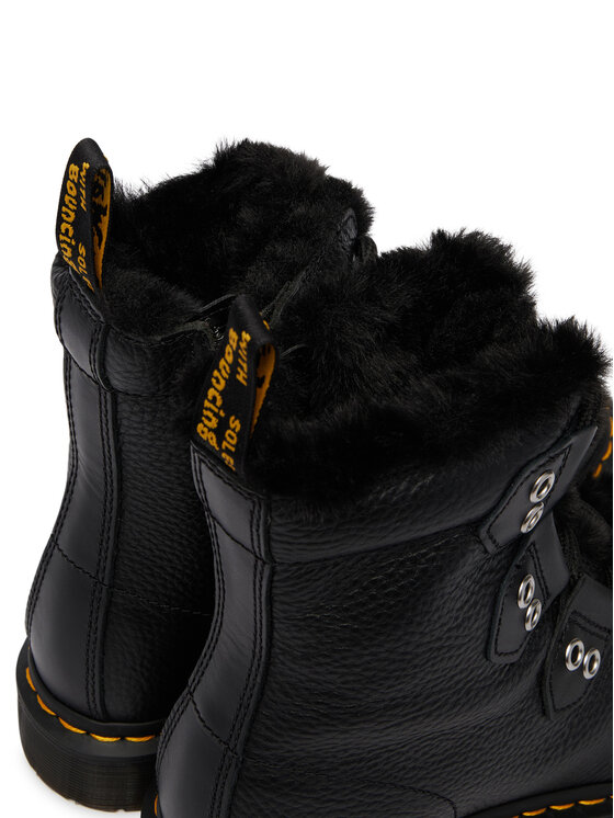 Dr. Martens Trappers Dr. Martens 1460 Faux Fur Lined DM31876001 Negru