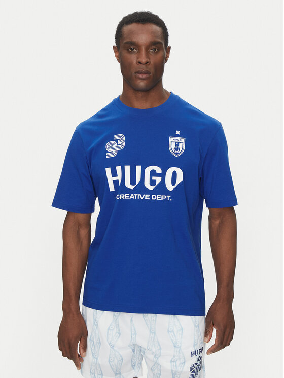 HUGO HUGO Футболка Nebulop 50541252 Голубий Regular Fit