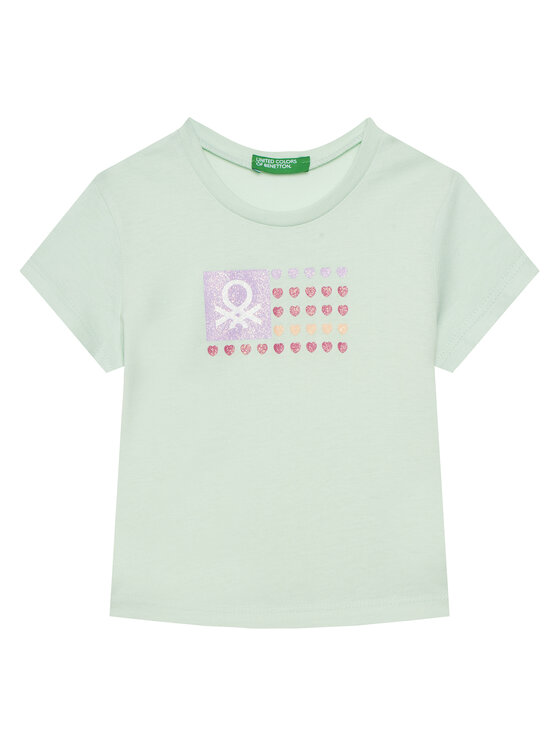 United Colors Of Benetton United Colors Of Benetton Футболка 3I1XG10HU Зелений Regular Fit