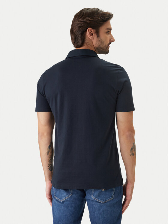 Guess Guess Polo F6GP01 K8FQ4 Azul marino Regular Fit