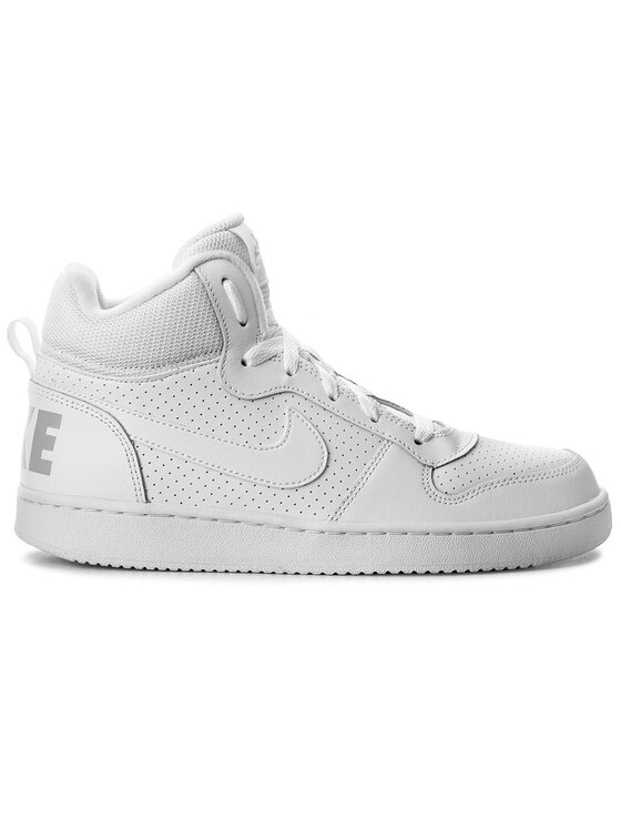 Nike Sneakersy Nike Court Borough Mid (GS) 839977 100 Biela