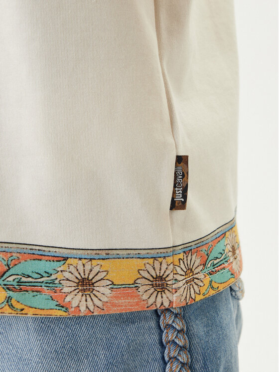 Just Cavalli Just Cavalli Camiseta 80PAHE08 CJ118 Blanco Regular Fit