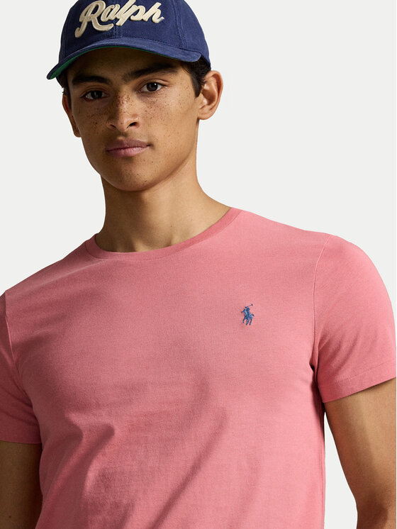 Polo Ralph Lauren Polo Ralph Lauren Majica 710671438433 Roza Custom Slim Fit