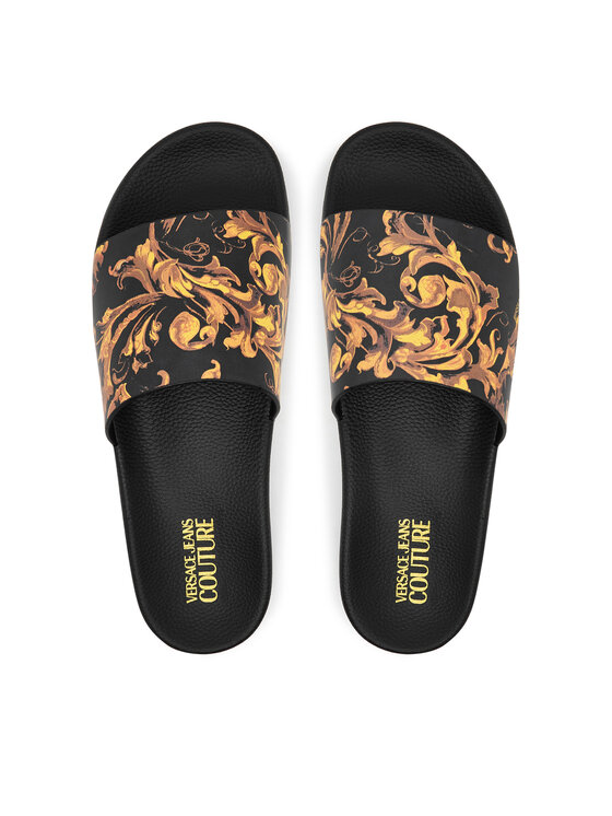 Versace Jeans Couture Шльопанці Versace Jeans Couture 79YA3SQ4 ZS365 G89 Чорний