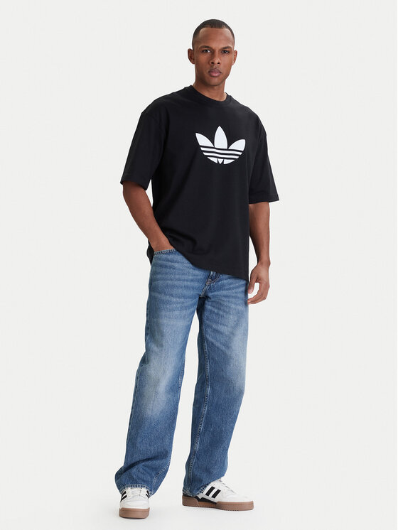 adidas adidas T-shirt adicolor Trefoil KD4091 Nero Loose Fit