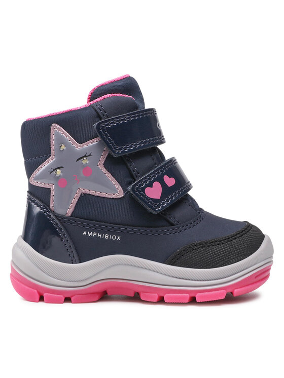 Geox Snehule Geox B Flanfil G.B Abx A B163WA 050FU C4268 M Tmavomodrá