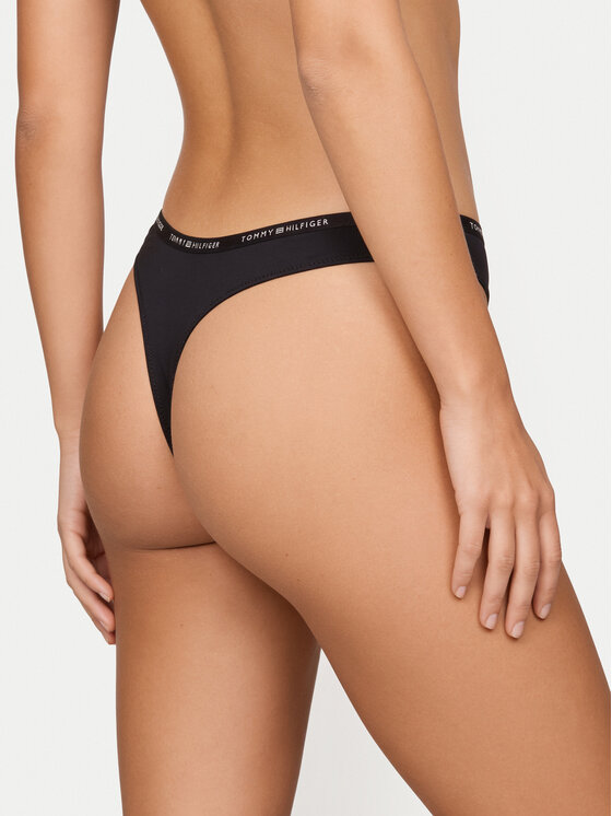 Tommy Hilfiger Tommy Hilfiger Conjunto de tangas UW0UW06343 Negro