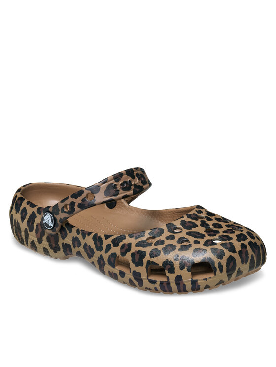 Crocs Балетки Crocs Classic Animal Ballet 212478 Коричневий