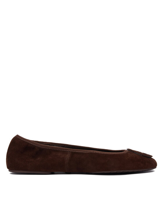 Tory Burch Балетки Tory Burch Reva Travel Ballet 177247 Коричневий
