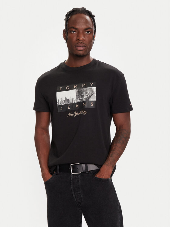 Tommy Jeans Tommy Jeans Camiseta DM0DM22464 Negro Regular Fit