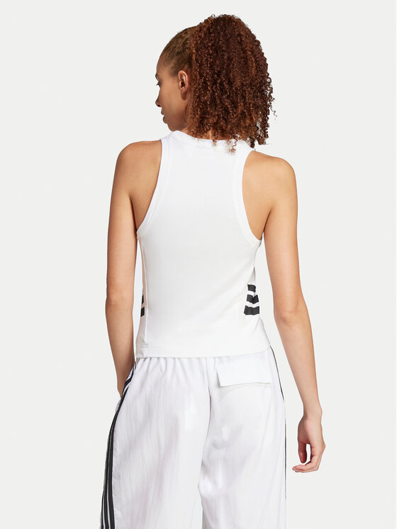 adidas adidas Τοπ Future Icons 3-Stripes JC5419 Λευκό Slim Fit